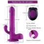Hismith Rotating Rabbit Vibrator, Mulit-Speed Thrusting Didlo with Powerful Suction Cup, Rechargeable G Spot Dildo Vibrator with Remote Control,Vibe Sex Toys for Couples (Rotating Dildo Vibartor)