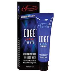 Edge Delay Gel. Ultimate Staying Power: Natural, Prolonging and Desensitizing Delay for Men. NO Lidocaine, Non-Numbing Long Lasting! Pocket Size Tube! (30 Applications)