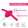 Remote Control Butterfly Vibrator 10 Vibration Modes Clitoris Stimulator, Oixgirl Wireless Jump Egg Massager for Couple Flirting USB Rechargeable Clitoral Climax Sex Toy