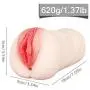 Male Masturbator NightFly Adult Sex Toys for Men 3D Realistic Vagina Pocket Pussy Stroker Pussy Anal Ass Mens Masturbation Toy with 2 Holes
