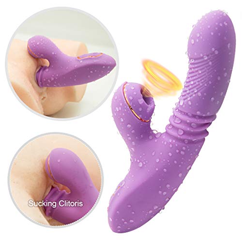 Handheld Silicone Rabbit Vebetor for Women Sucker Powerful Waterproof G Sport Telescopic Dillo Sti-mulator Seax Toy