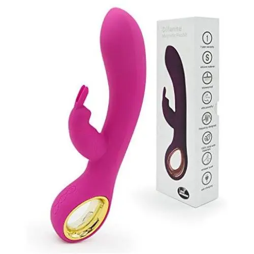L’aise Vie V2 Rabbit Vibrator Personal G-spot Vibe Electric USB Rechargeable Powerful Massager with 42 Different Functions for Females Waterproof Adult Sex Toys (Hotpink) L’aise Vie V2 Rabbit Vibrator Personal G-spot Vibe Electric USB Rechargeable Powerful Massager with 42 Different Functions for Females Waterproof Adult Sex Toys (Hotpink)