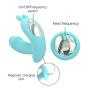 Bafen Remote Control Massager Wireless Waterproof USB Rechargeable 10 Modes (Sky Blue)
