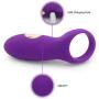 TPTPMAY Silicone Clock Ring Vibranting Pennis Rings Waterproof USB Rechargeable 12-Speed Vibrantor Powerful Clotoris Couple Funny Toy