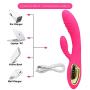Electric Dual Motor Magic Vibrating Dildo, Personal USB Rechargeable Waterproof Vibrator With 10 Vibration Modes For Women and Couples