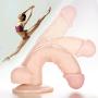Louviva Sex Toy for Women Adults, 7 Inch Ultra-Soft Penis Suction Cup Realistic Dildo, Flesh