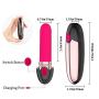 Bullet Vibrator Vagina Stimulator Vibration Massager-10 Modes Mini Silicone Clitoris Massager, Treediride Lipstick Vibrator USB Rechargeable Waterproof G-spot Dildo Vibrator Adult Sex Toys for Women
