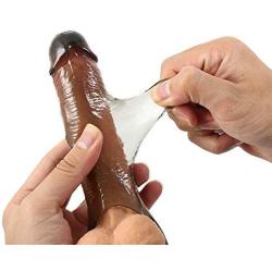 TPR Condom Sleeve Skin Realistic Male Extender Delay Enhance Men Toy