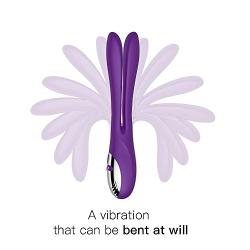 Sillther G Spot Rabbit Vibrator Duo Motors Can be Anal Plug Prostate Stimulator with 9 Vibrating Frequency Masturbation Sex Toys for Women Couples Or Gay Lesbian-Purple