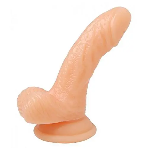 Frisky Silicone Realistic Suction Cup Mini Dildo, Flesh, 4 Inch Frisky Silicone Realistic Suction Cup Mini Dildo, Flesh, 4 Inch