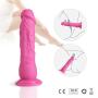 Louviva Realistic Liquid Silicone Dildo, 7" Lifelike Masturbation Sex Toys with Suction Cup for Women (Pink)