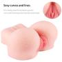 3D Realistic Artificial Toys for Male with 2 Entries Cup Soft Silicone, Lifelike Soft Silicone Dolls Mens Male Adult Toys, Best Gift Men Couples Silicone Underwear Toys,T-Shirt