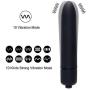Bullet Vagina Stimulator Vibration Massager，Mini Clitoris Vagina Massager with 10 Patterns Waterproof G Spot Vibrator Adult Sex Toys for Women Couple (Black)