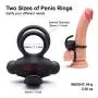 Asdfger T-Shirt Vibrating Cock Rings Remote Control Vibrators Vibes Stimulators Toys Things for Men, Women and Couples