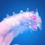 Sixinu Transparent Bead Massager Sleeves Rings Extender Toys for Male
