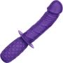 CalExotics Grip Thruster Probe – Waterproof G Spot Dildo for Women – Adult Silicone Dong Sex Toy for Couples - Purple