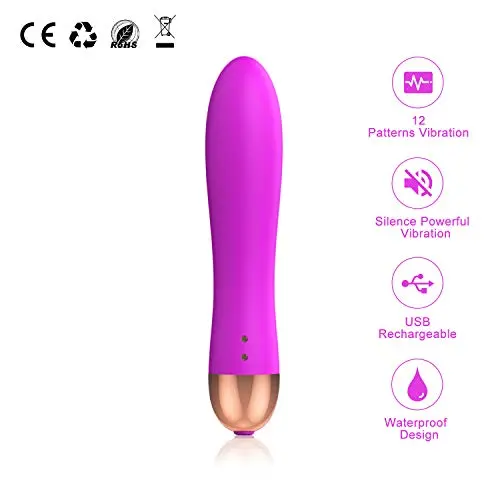 Mini Magic Wand Massager Rechargeable, Mini Massager Wand,Portable Mini Vibrating Massager with 12 Vibration Modes … (Purple) Mini Magic Wand Massager Rechargeable, Mini Massager Wand,Portable Mini Vibrating Massager with 12 Vibration Modes … (Purple)