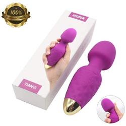 Power Portable Wand Massager, Wireless Waterproof USB Rechargeable Massager Wand with 10 Modes Vibration,Mini Frequency for Muscle Aches & Sports Recovery