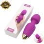 Power Portable Wand Massager, Wireless Waterproof USB Rechargeable Massager Wand with 10 Modes Vibration,Mini Frequency for Muscle Aches & Sports Recovery