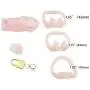 Mens Virginity Lock Belt Plastic Chasti-ty Device Cage Male Briefs Enhancer Thong (Pink) Mens Virginity Lock Belt Plastic Chasti-ty Device Cage Male Briefs Enhancer Thong (Pink)