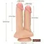 Qbyoop 8.27 Inch Double Sided Big Toy Real Feel Soft Flexible Double Head Massage Relax Massager Wand Qbyoop 8.27 Inch Double Sided Big Toy Real Feel Soft Flexible Double Head Massage Relax Massager Wand