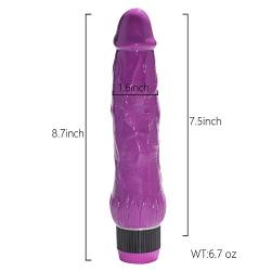 8.7inch Dildo Vibrating G Spot Clit Vibrator Stimulator, Realistic Penis Sex Toy for Couples and Women,Perfect Gifts