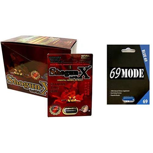 Shogun-X 1500mg 24Pills in The Box 69MODE Blue69 1Pill Male Sexual Enhancing Formula