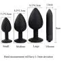 YiFeng Medical Silicone Vibrating Butt Plugs Anal Plug Prostate Massager with One Bullet Vibrator
