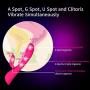 iBall G Spot Rabbit Vibrator with APP Control for Clitoris Stimulation, Powerful Wand Massager Cordless Rechargeable with 3 Motors, Thrusting Dildo 8 inch for Women Masturbation and Couple