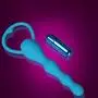 Vibrating Butt Plug Flexible Anal Beads Vibrating Anal Sex Toy Prostate Massager for Men and Women(Blue) Vibrating Butt Plug Flexible Anal Beads Vibrating Anal Sex Toy Prostate Massager for Men and Women(Blue)