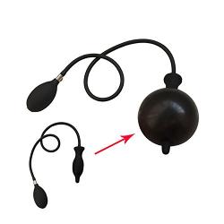 Oversized Silicone Anal Plug Inflatable Dilation Anal Expansion Stimulate Augmentation Explosion-Proof Design Butt Plug for Men Women