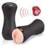 Aivrobta Deluxe Pussy Ass Masturbator-Male Masturbator Toys with Dual Deep Vagina & Anal 3D Realistic Tunnels-4.63 Pounds Lifelike Ass for Adult Masturbation (Black Masturbator)