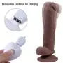 20 Speeds Dildos Adult Sex Toys Vibrators with Suction Cup Body Safe Silicone Realistic Penis for Women Vaginal G-spot Cock Dong Anal for Masturbation - 1.7" Toy for Hands-Free Play (6.7)