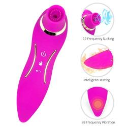 Cli^torial Sucking Toy for Women with 12 Sucking Modes Tongue Simulator Vibrating Toy Wearable Vibrant Toy for Women Pleasure