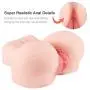 Pussy Ass Masturbator for Male, 3D Realistic Butt Vagina and Anal Stroker for Couples Men Masturbation, Silicone Virgin Anus Love Doll with 2 Hole (5.6 pounds)