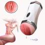 Lovely and Exercise Realistic Male Aír-cräft Cup White T-Shirt Six Toys Men 2 in 1 Vibrǎtion Deep Throat Realistic Oral Súcking Daily Waterproof Frequency Conversion Vibration-Somatosensory Interactio