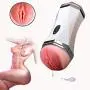 Lovely and Exercise Realistic Male Aír-cräft Cup White T-Shirt Six Toys Men 2 in 1 Vibrǎtion Deep Throat Realistic Oral Súcking Daily Waterproof Frequency Conversion Vibration-Somatosensory Interactio