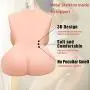 Rzoeox Sex Doll Male Masturbator with Vagina and Anal, 3D Lifelike TPE Torso Toys with Metal Skeleton for Men Masturbation (14.2 x 10.3 x 5.7in, 5.5kg)