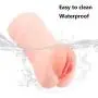 Pocket Pussy, Greenpinecone Male Masturbator Cup, Realistic Sex Toys 3D Realistic Vagina Masturbation Stroker with 2 Cock Rings for Intense Stimulation Real-Life Touch and Feeling