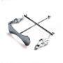 Cyndie Nipple Clips Full Metal Butterfly Adjustable Torture Play Clamps Cage Breast Bondage Restraints Board Sex Toy