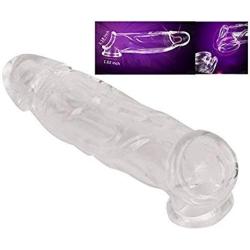 Privacy Packaging. Silicone penile Condom Expander expands Male Chastity Toys Lengthen Cock Sleeves Dick Socks Reusable Condoms.-9