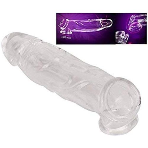 Privacy Packaging. Silicone penile Condom Expander expands Male Chastity Toys Lengthen Cock Sleeves Dick Socks Reusable Condoms.-9