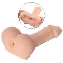 Mini Male Masturbator 3D Realistic Pussy Ass Sex Love Doll with Tight Anus, Adult Anal Sex Toys for Man Masturbation-9.5x4.4x2inch