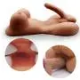 Lifesize Shemale Silicone Male Masturbator Toy with Metal Skeleton Full Size TPE Women Men 2-in-1 Torso Sex Doll with 8 Inch Penis for Femal Male Adult Sex Toys for Gay Love Doll (21×11×8in)