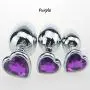 Sunnylela Stainless Steel Diamond Amal Plug- Heart Shape Metal Health Six-Toys for Men Women Sunnylela Stainless Steel Diamond Amal Plug- Heart Shape Metal Health Six-Toys for Men Women
