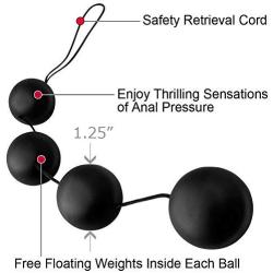 Anal Fantasy Collection Deluxe Vibro Balls - Black