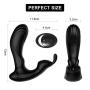 Adorime Vibrating Prostate Massager with Bunny Ears, Powerful Dual Stimulation Anal Sex Toy, Wireless Remote Control G-Spot & Clitoral Vibrator for Women and Couples - 10 Vibration Patterns