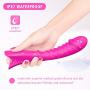 U Shape Couple Love Stimulation Remote Strong Sucking Vibrating Toys for Women Handsfree Sucking Toy USB Rechargeable Waterproof Wand for Sore Back Foot Neck Leg Soft Slicone Wireless Remote Control