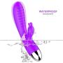 Cordless Dual Motor Quiet Soft Wireless USB Recharging 30-Speed Vi-bration Body Aches Pains Recovery Simple and Convenient Wand -Purple