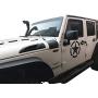 Hooke Road Star Logo Cowl Side Body Armor Corner Cover Decals for 2007-2018 Jeep Wranger & Wrangler Unlimited JK